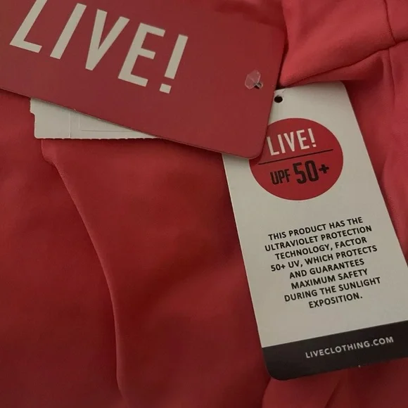 LIVE High-Rise Tennis Skirt Skort CORAL NEW NWT - Picture 6 of 13